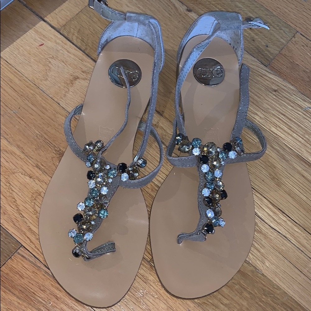 Exé jeweled sandals!